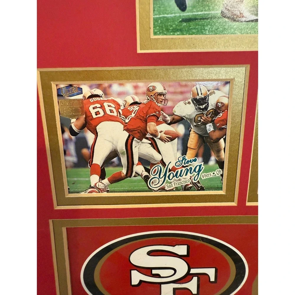 San Francisco 49ers Super Bowl MVP Signed Steve‎ Young Jerry Rice Montana art